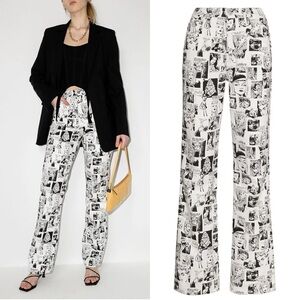 Reformation Newsprint Comic Book High Rise Straight Leg Jeans 27